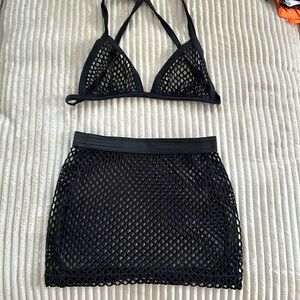 iheartraves black fishnet set